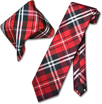 Vesuvio Napoli In Italy Men's Neck Tie W Handkerchief Red Zebra Print 60 In - Foto 2