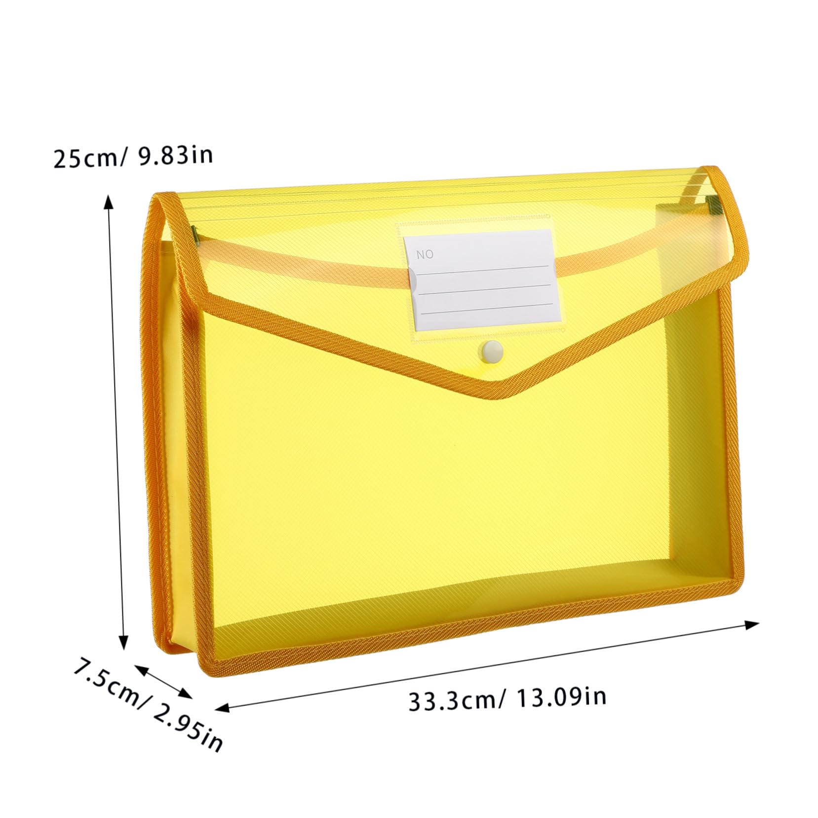 Enveloppes pour Dossiers à Boutons, Lot de 7, Pp, A4