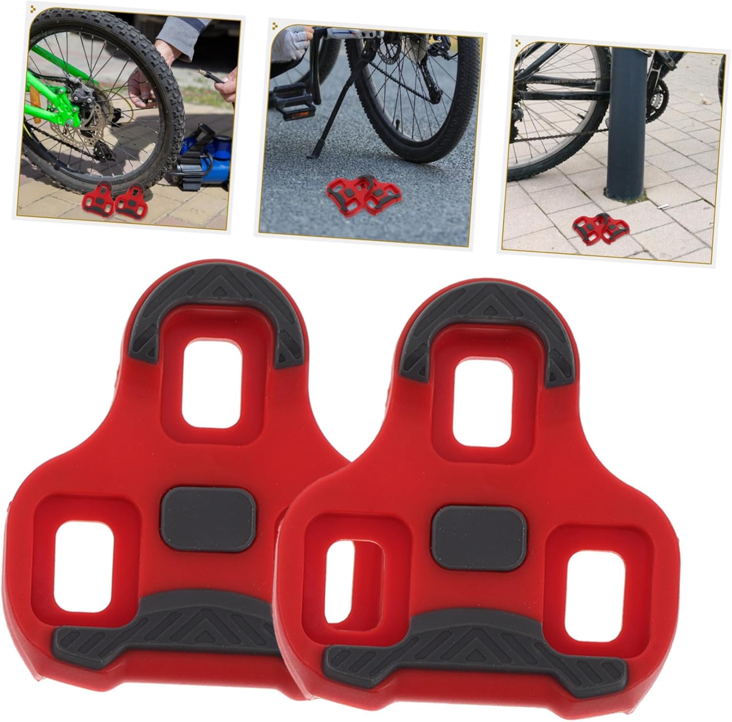 KOMBIUDA 1pair Cleats - TPU Road and Mountain Bike Cleat Replacement for Enhanced Riding Efficiency Easy Locking System for Improved Cycling Enjoyment