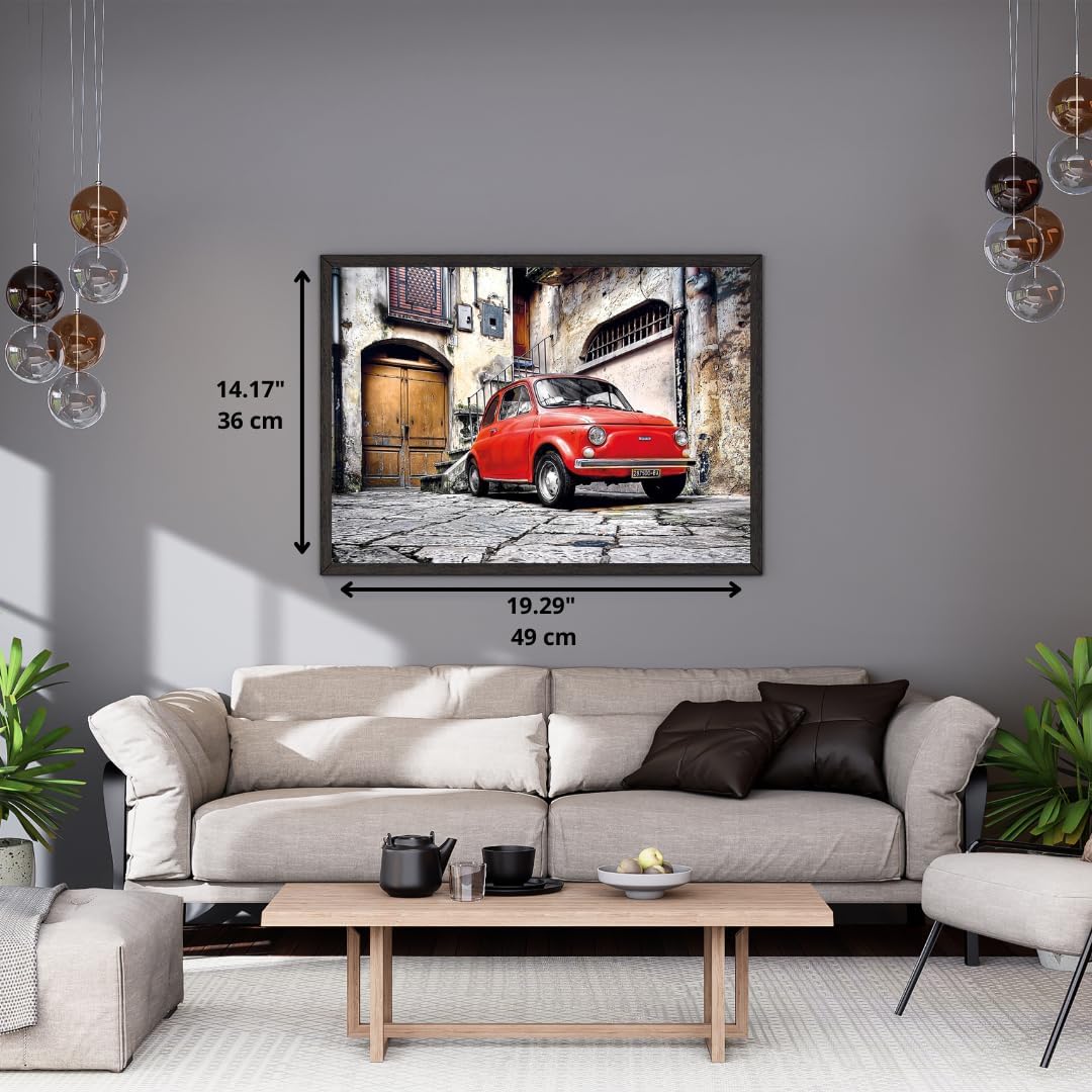 Clementoni Jigsaw Puzzle 500 Collection - 500 Pieces - Poster Included, Puzzle for Adults 14-99 Years, Gift for Men/Women, Car, Italy, Fiat, Made in Italy, 35537