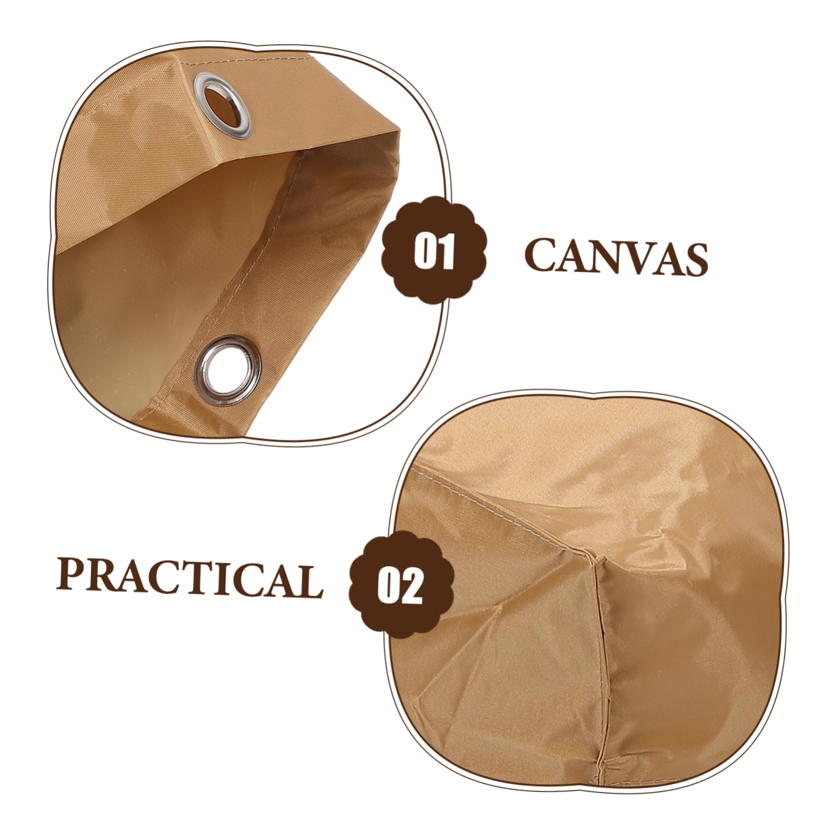 2-Pack Canvas Janitorial Cart Bags - Large Replacement Cleaning Tote Bags For Trash Collection & Storage (Yellow)