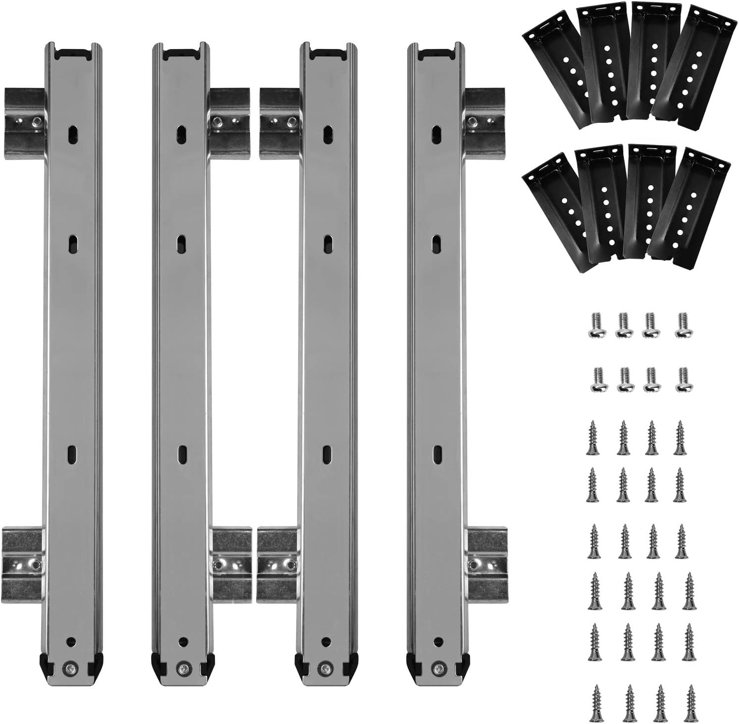 Keyboard Slide, KINJOEK 14 Inch 4 PCS Heavy Duty Ball Bearing Slides