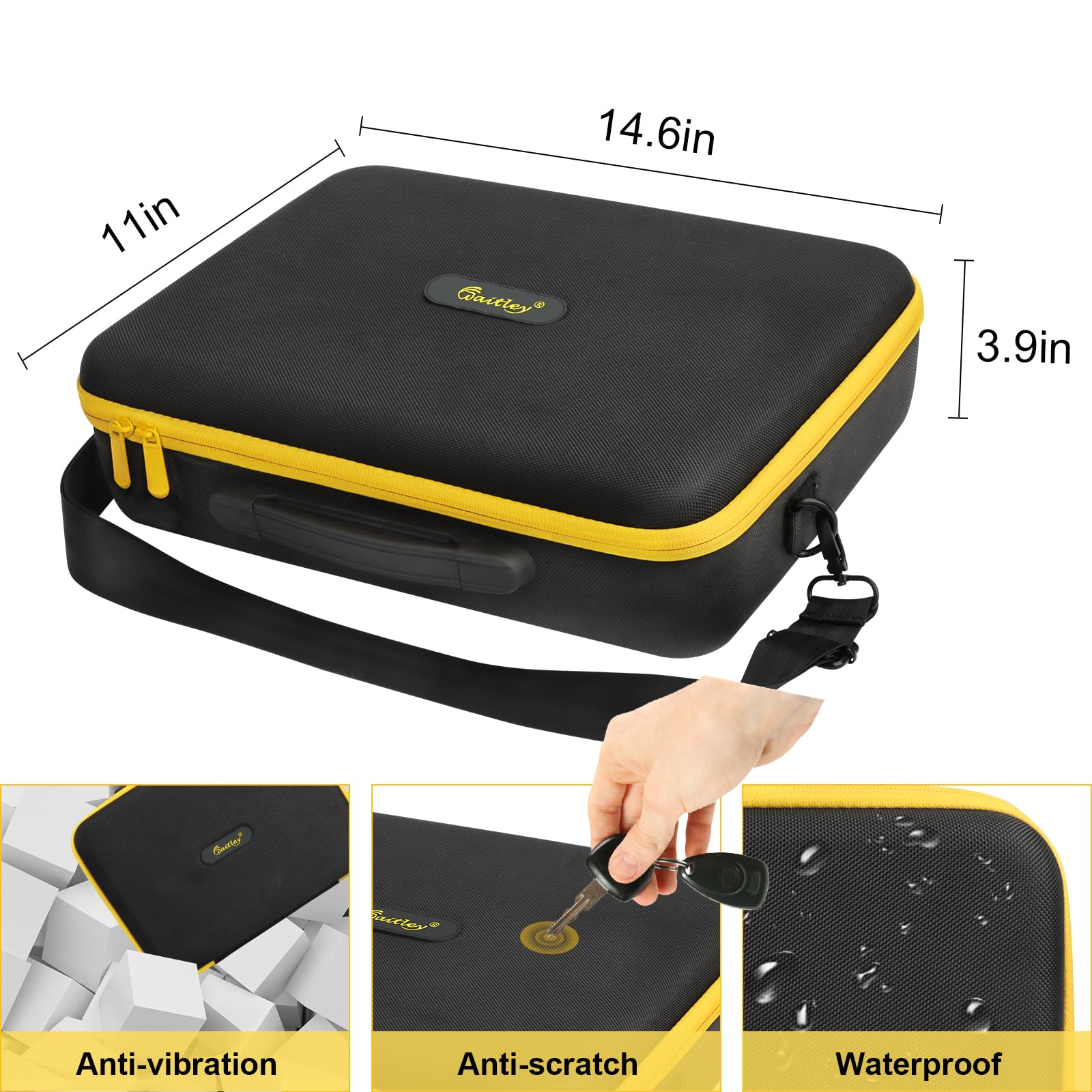 Custodia per batteria extra large | Adatto per batteria e caricabatterie Dewalt 20 V, 60 V, 12 V, 18 V, max batterie per attrezzi (solo borsa)