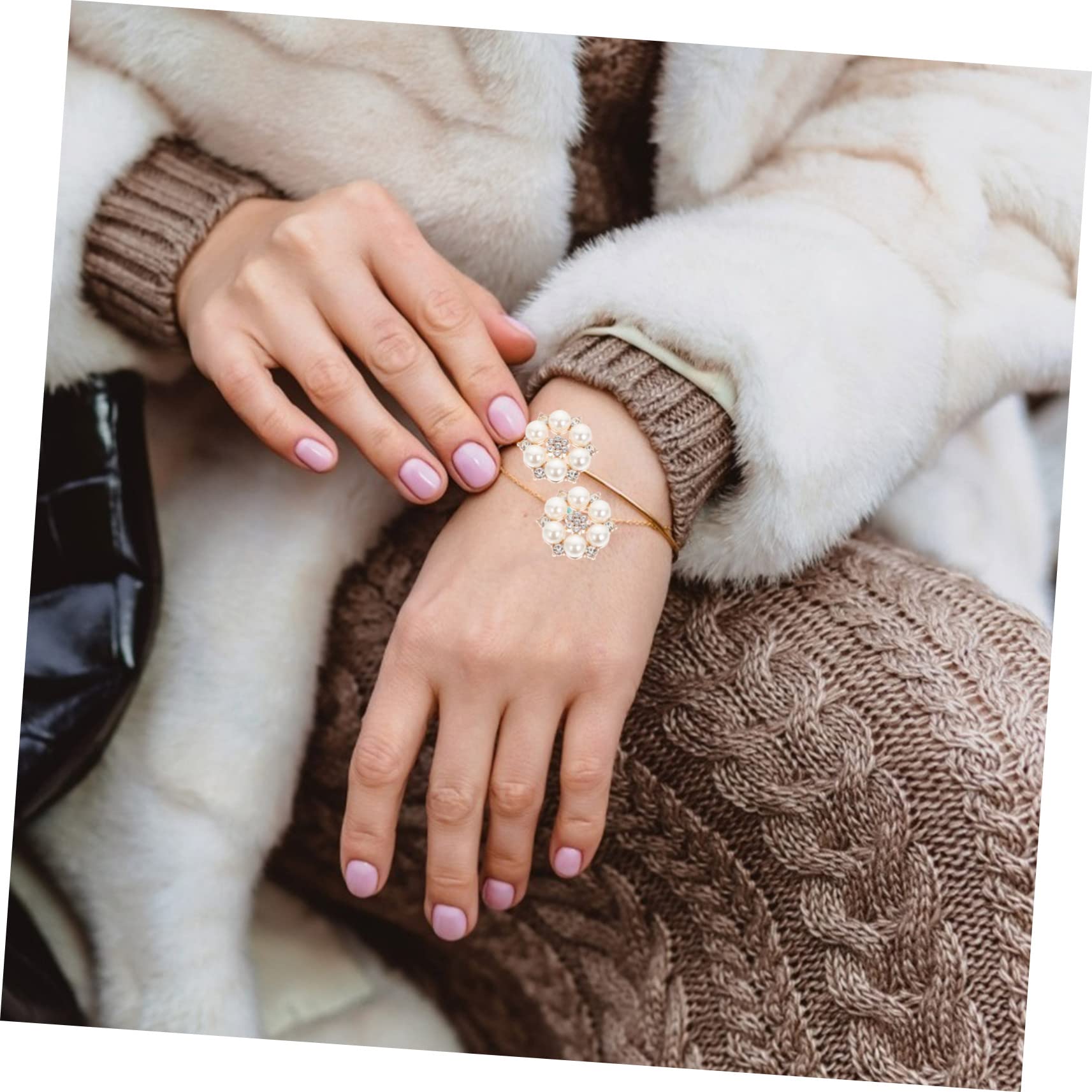 STOBOK 60stücke Perlen Blumenknöpfe Strass Schmuckverzierungen Für Kleidung Taschen Haaraccessoires Hochwertige Bastelmaterialien Für Kreative Gestaltungen