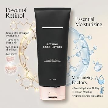 Retinol Body Lotion for Women, Anti Aging Firming Body Cream