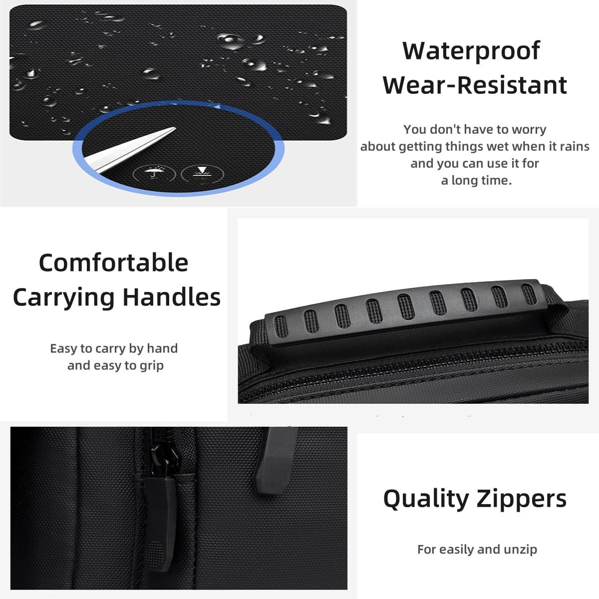 Small Messenger Bag for Men Women, Purse for Men Multi Pocket Purses Bag Hold Phone Handset Anti Theft - Image 5