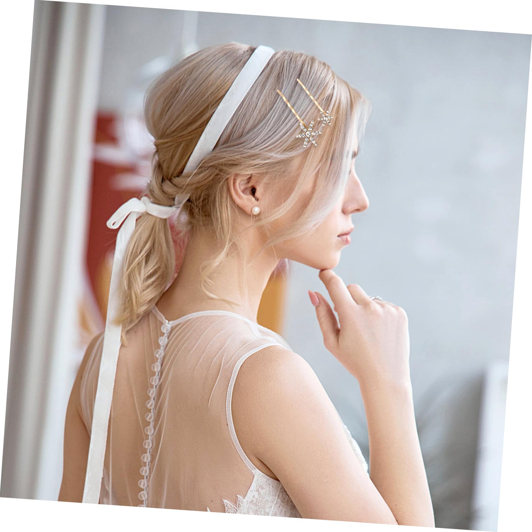 4 Set Di Decorazioni Per Per Donne Piccole Mollette Per Fermagli Per Per Donne Fermagli Per Da Sposa Per Alla Moda 5 Pezzi * 4