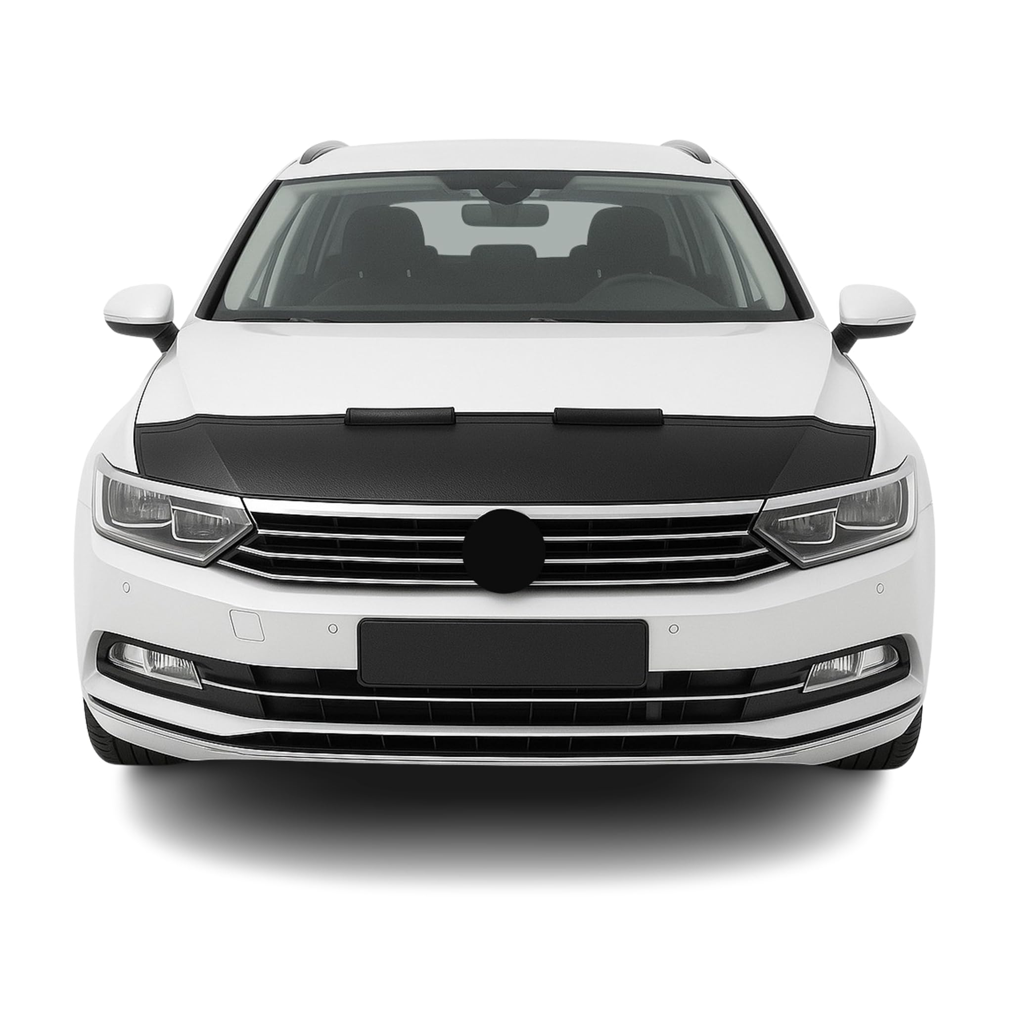 OMAC Haubenbra Steinschlagschutz Bonnet Bra kompatibel mit VW Passat B8 2014-2023 Schwarz Halb