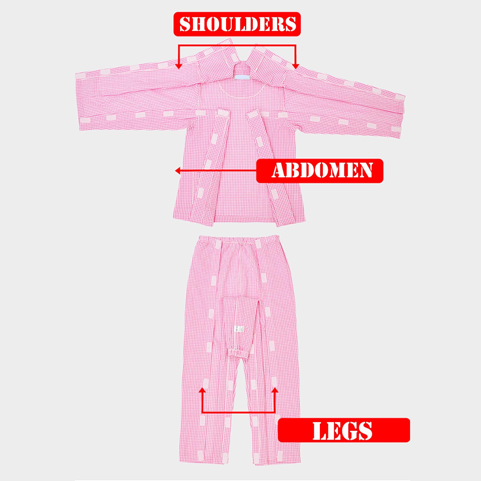 Ropa De Paciente En Cama, Pijamas De Paciente De Manga Larga, Vestidos De Hospital para Mujeres, Ropa De Enfermería Postoperatoria
