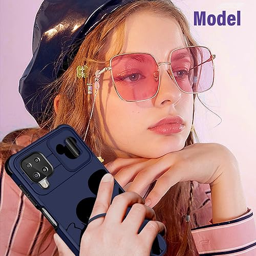 Miniatura 6 de oqpa Funda para Samsung Galaxy A12, diseño de dibujos animados lindo A12 Kawaii Funny Anime para Samsung A12 con funda para cámara + soporte de