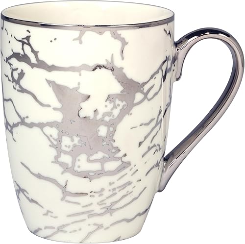 Miniatura 6 de Certified International Matrix - Tazas cónicas chapadas en plata de 16 onzas, juego de 6 diseños surtidos