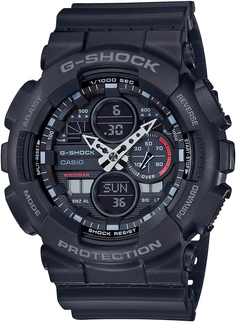 G-Shock Casio GA-140-1A1DR Analog-Digital Black Dial Men Watch (G975)