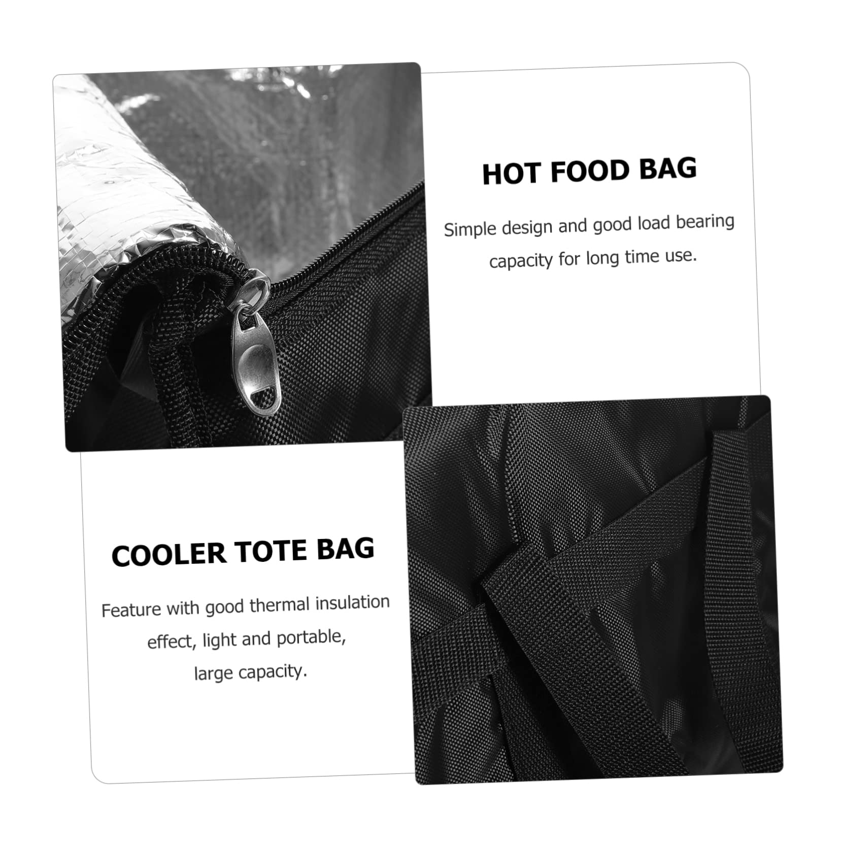 MAGICLULU Isotherme pour Livraison de Repas de Transport Aliments Chauds Portable Résistant