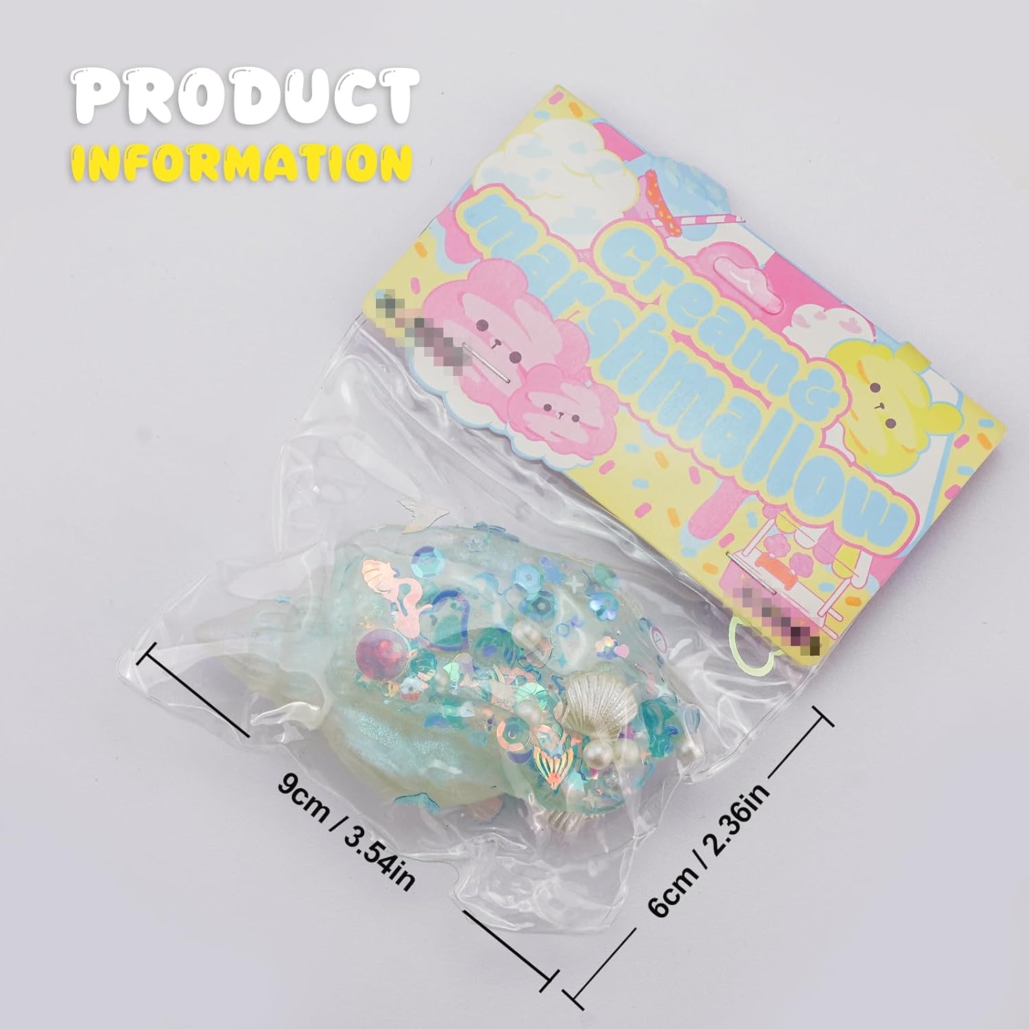 Taba Squishy Toys, Squeeze Toys Cat Paw Cute Kawaii ,Sticky Squishy Fidget Toys Silicone Squeeze Toy for Stress Relief,Cute Soft Toys,Best Gift for Anniversary (Conch)