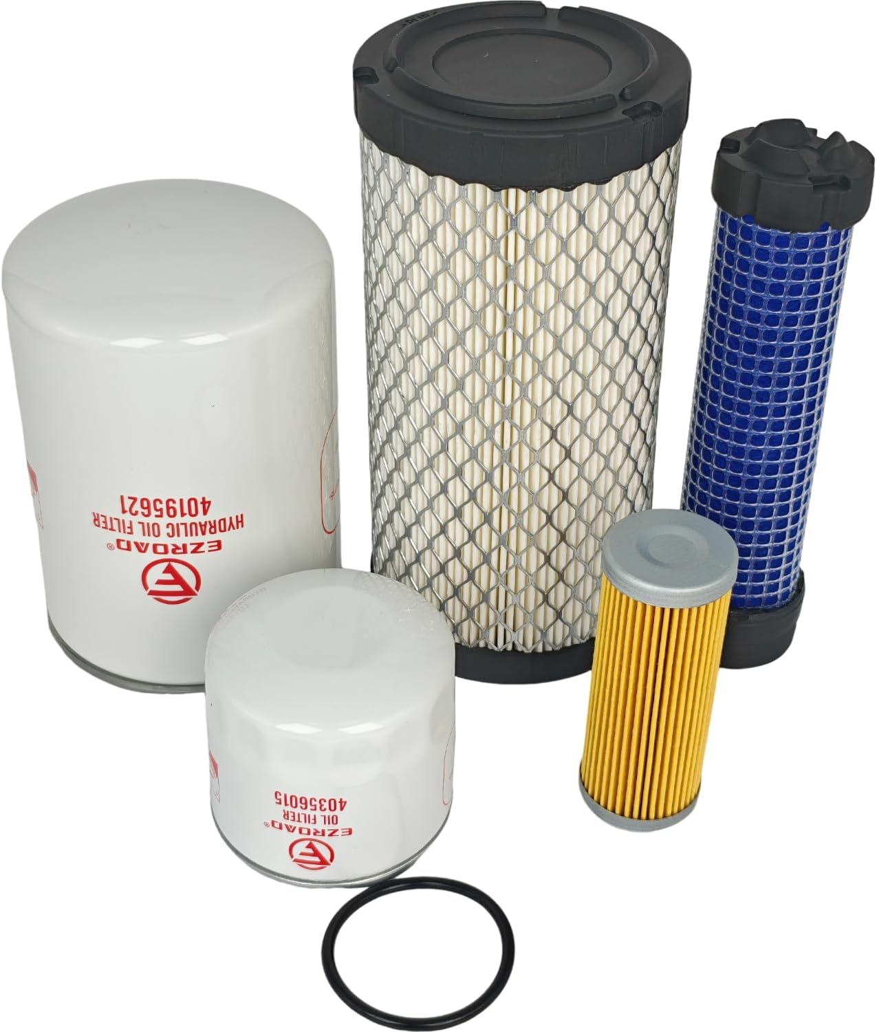 Maintenance Filter Kit Compatible with LS MT125 MT225S Tractor 40356015 40358122 40049450 40195621 Oil Fuel Outer Inner Air Hydraulic Filter Service Engine