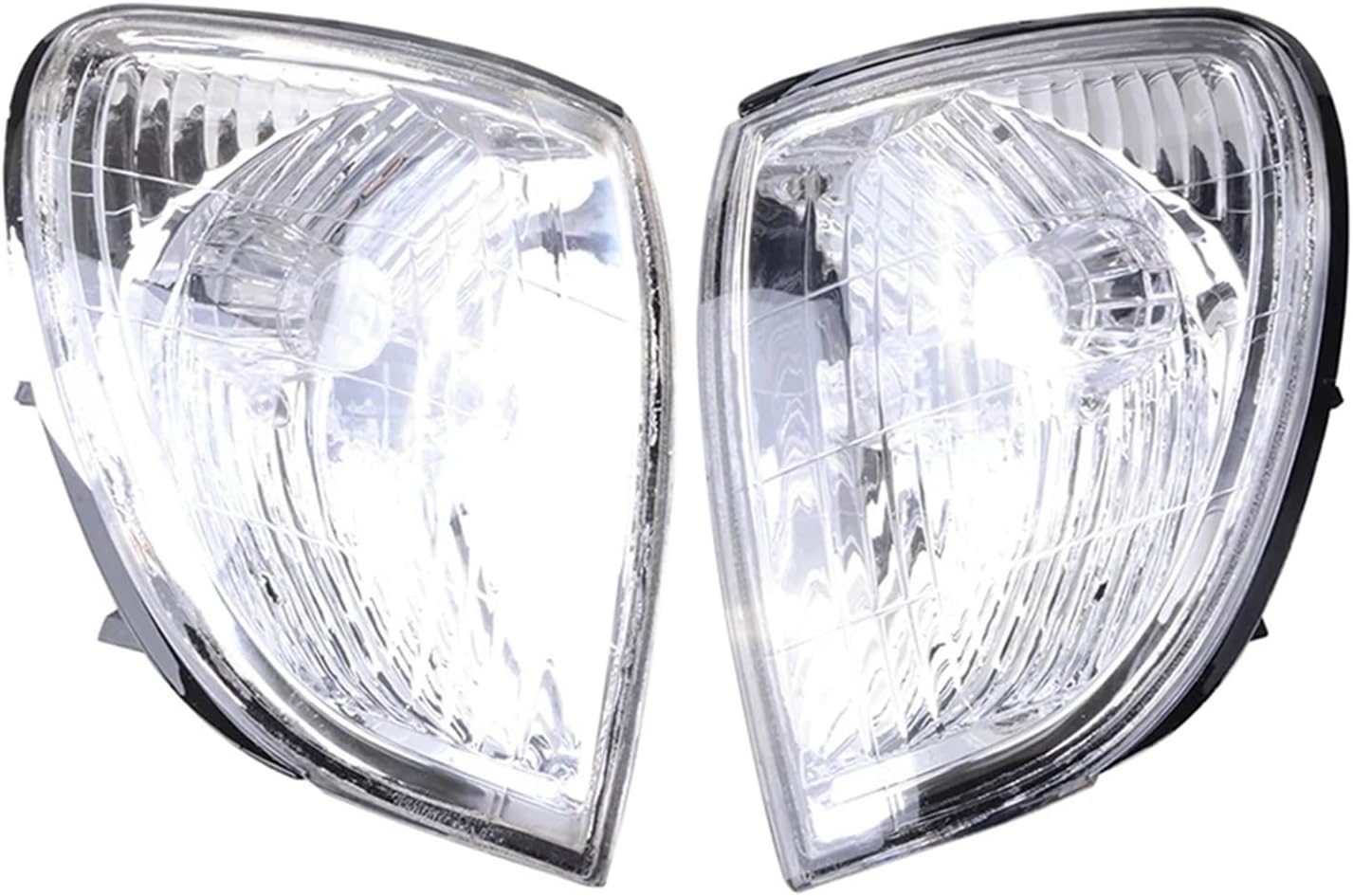 Rhyming Turn Signal Light Lamp Corner Lamp Housing No Bullb Compatible with Lexus LX470 1998-2007 Indicator Lampshade Car Accessories(Blue Lens Left)