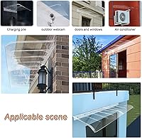 Vista 7 de Toldo para ventana, toldo para puerta delantera, toldo arqueado, toldo para patio, toldo de entrada, toldo de entrada, protección contra la lluvia