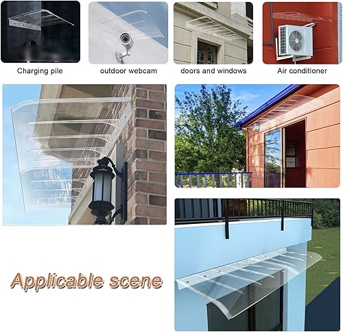 Miniatura 7 de Toldo para ventana, toldo para puerta delantera, toldo arqueado, toldo para patio, toldo de entrada, toldo de entrada, protección contra la lluvia y