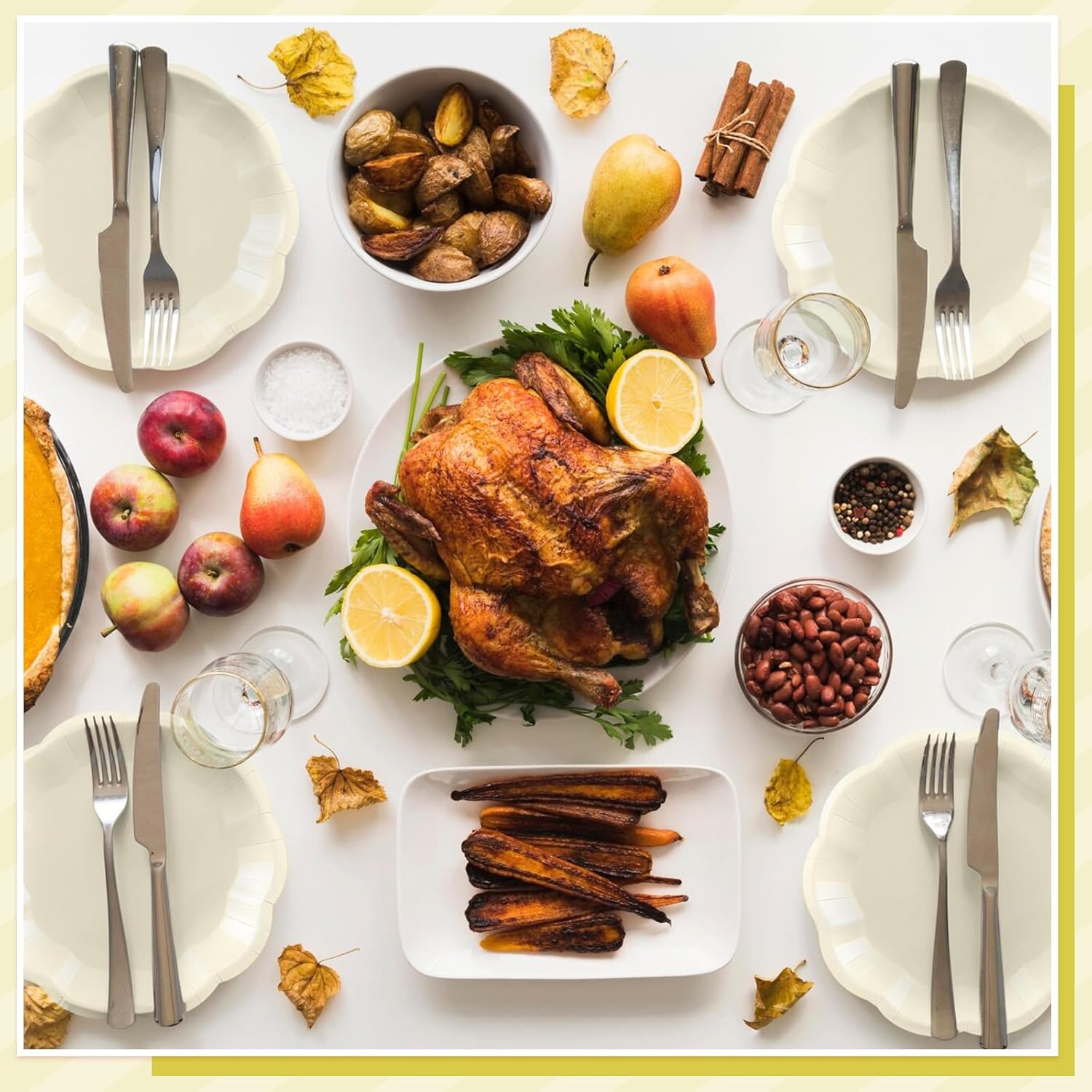 30 Pcs Paper Plates 9 In Cream Party Plates Scalloped Paper Plate Elegant Disposable Plate for Baby Shower, Bridal Shower, Birthday, Wedding - Image 6