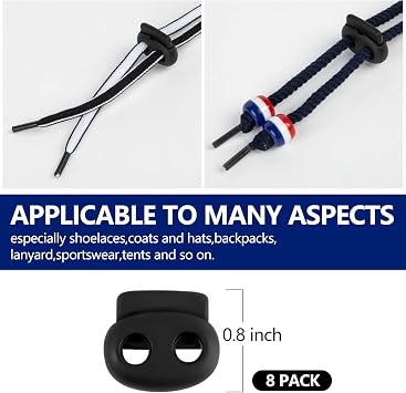 FFNIU 24 Pack Replacement Drawstrings for Sweatpants Shorts Hoodies with Flexible Threader, Black or White Universal Drawstrings for Jackets Coats Pants Swim Trunks Shoe Laces Tote Bags 51 Long