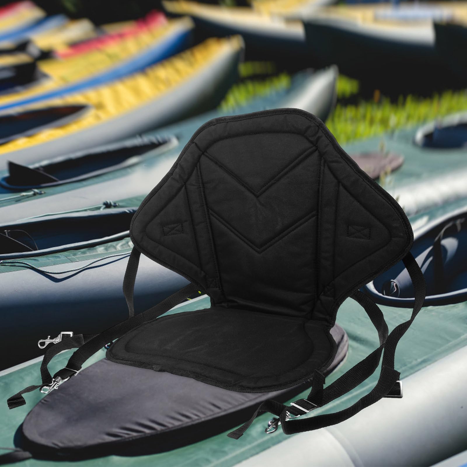 Beavorty Coussin de Dossier Ergonomique pour Siège de Kayak, Rembourrage Confortable, Adapté aux Sorties en Kayak et Planche à Pagaie