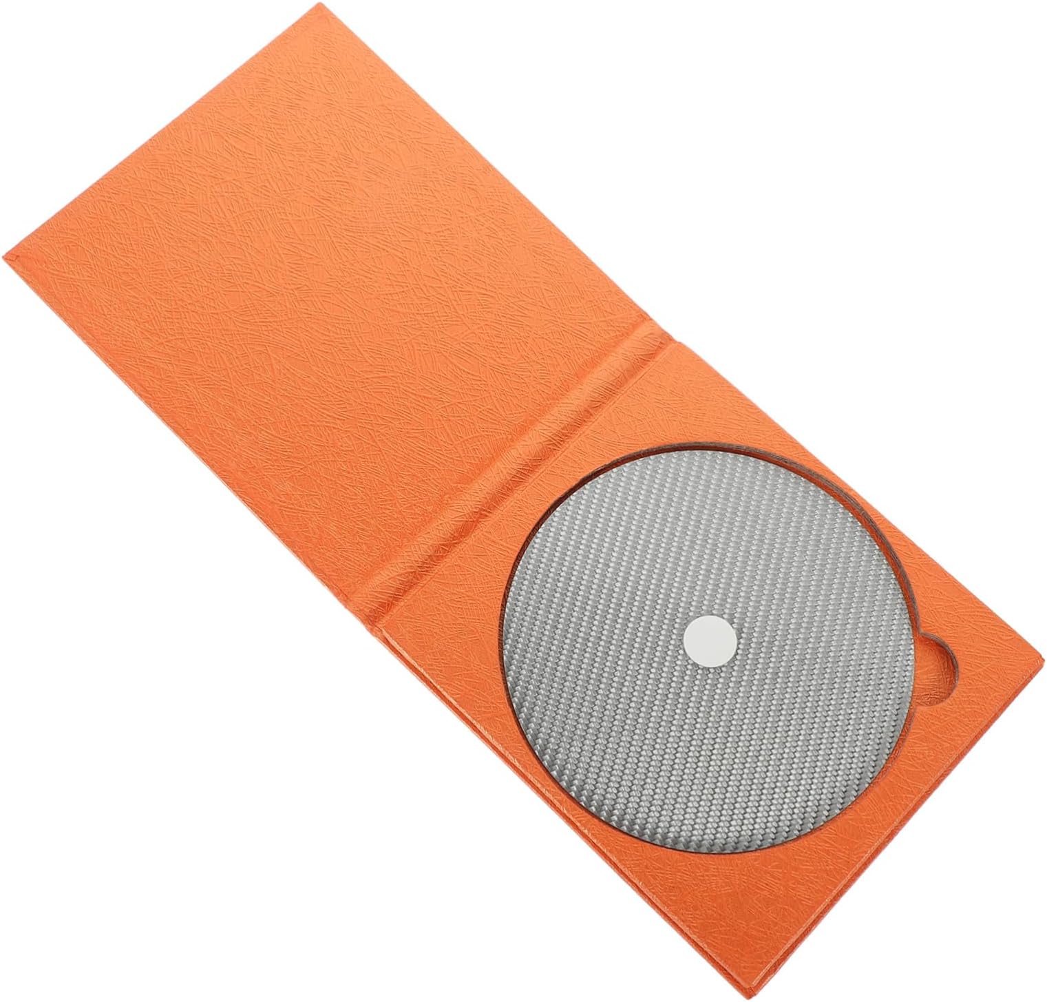 Cabilock CD Tuning Pad CD Dvd Player Stabilizer Tuning Pad for Cds Disc Tuning Pad Acrylic Turntable Mat Disc Stabilizer Mat CD Player Tuning Pad Accessories for White Carbon Fiber