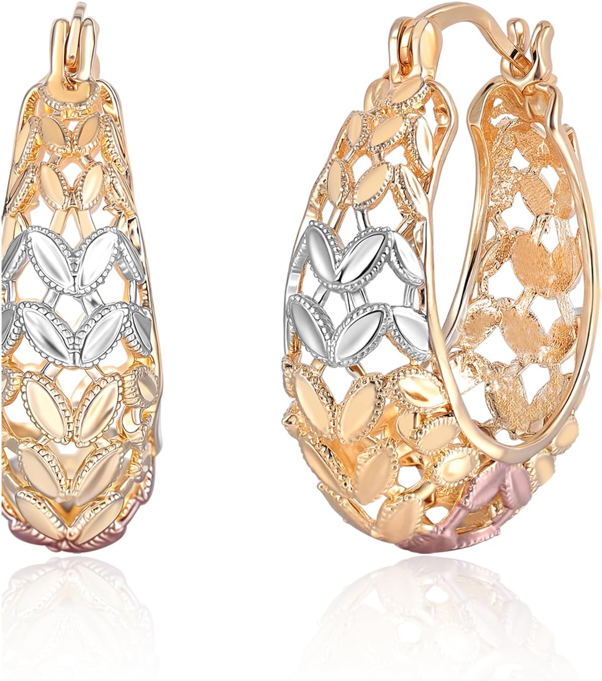 Gold Hoop Earrings For Women Trendy,Chunky/Big/Thin/Medium/Oval/Thick/Twist Multi-C...