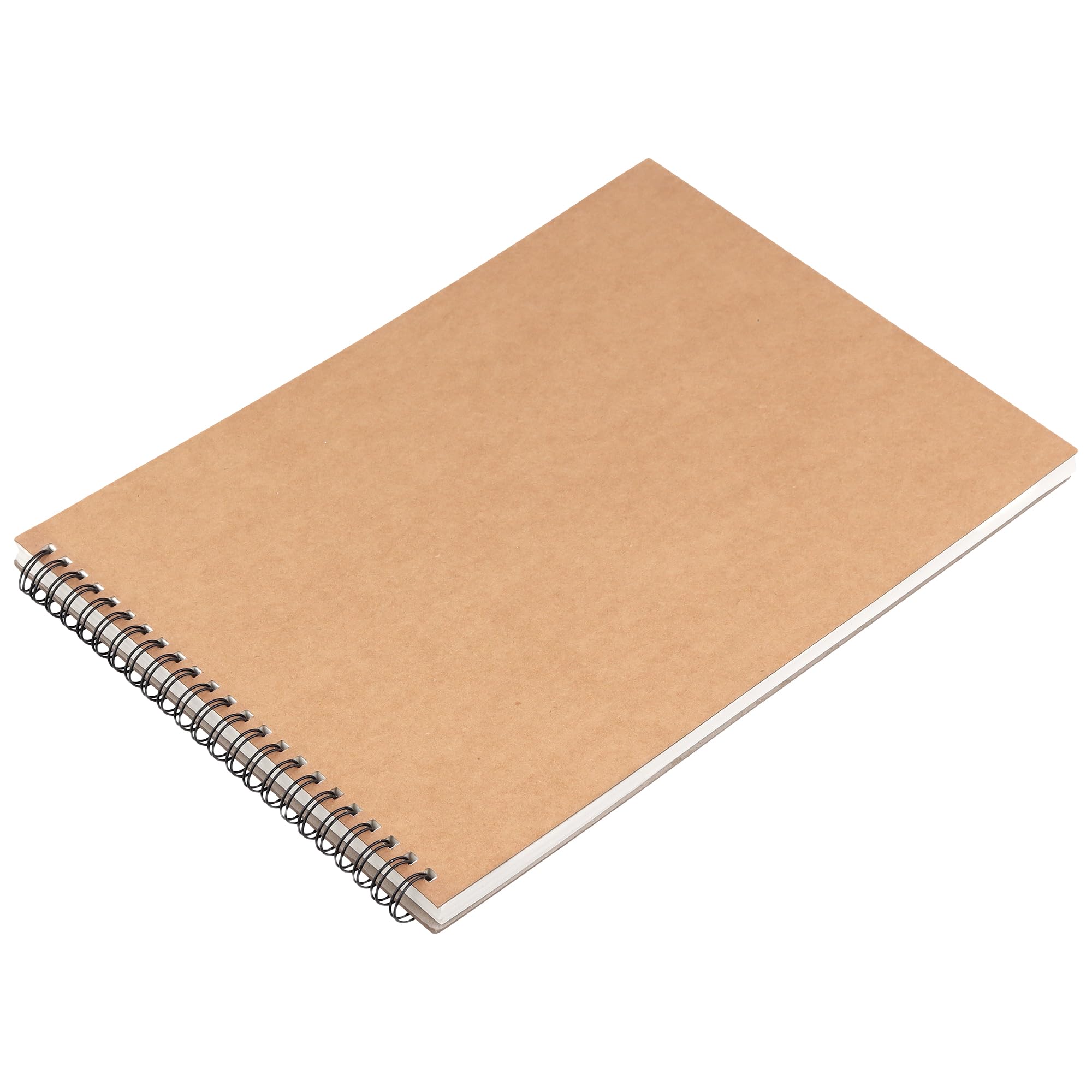 MUKCHAP Spiral-Skizzenbuch, A4, 160 g/m², gebunden, Hardcover, Querformat, 30 Blatt/60 Seiten, Kraft-Zeichenblock für Hochformat, Malerei, 8 Stück