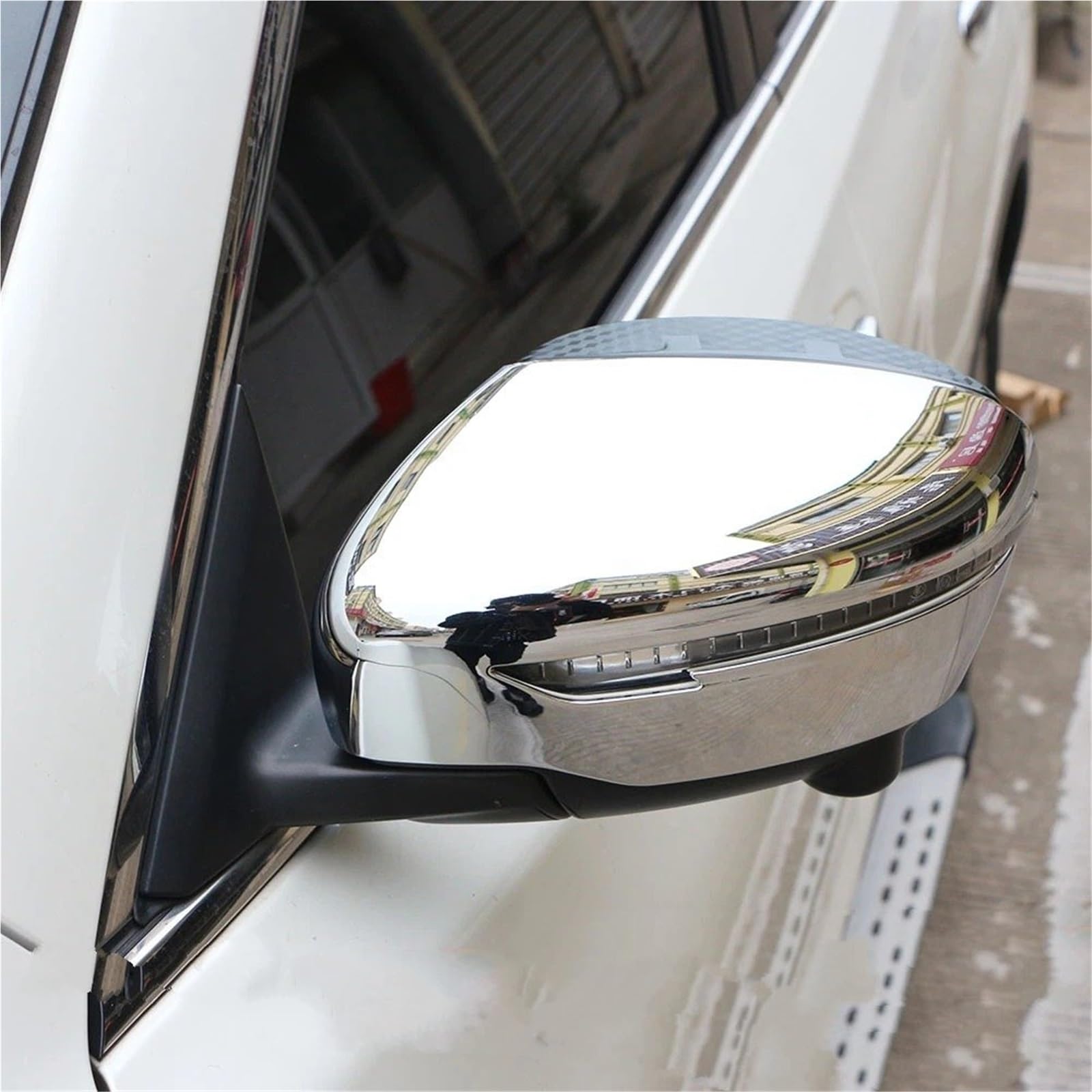 Coprispecchietto Per Nissan Per X-Trail T32 2014-2021 Xtrail Per Qashqai J11 2015-2022 Copertura specchietto retrovisore Trim Modanatura cromata per tappo porta laterale