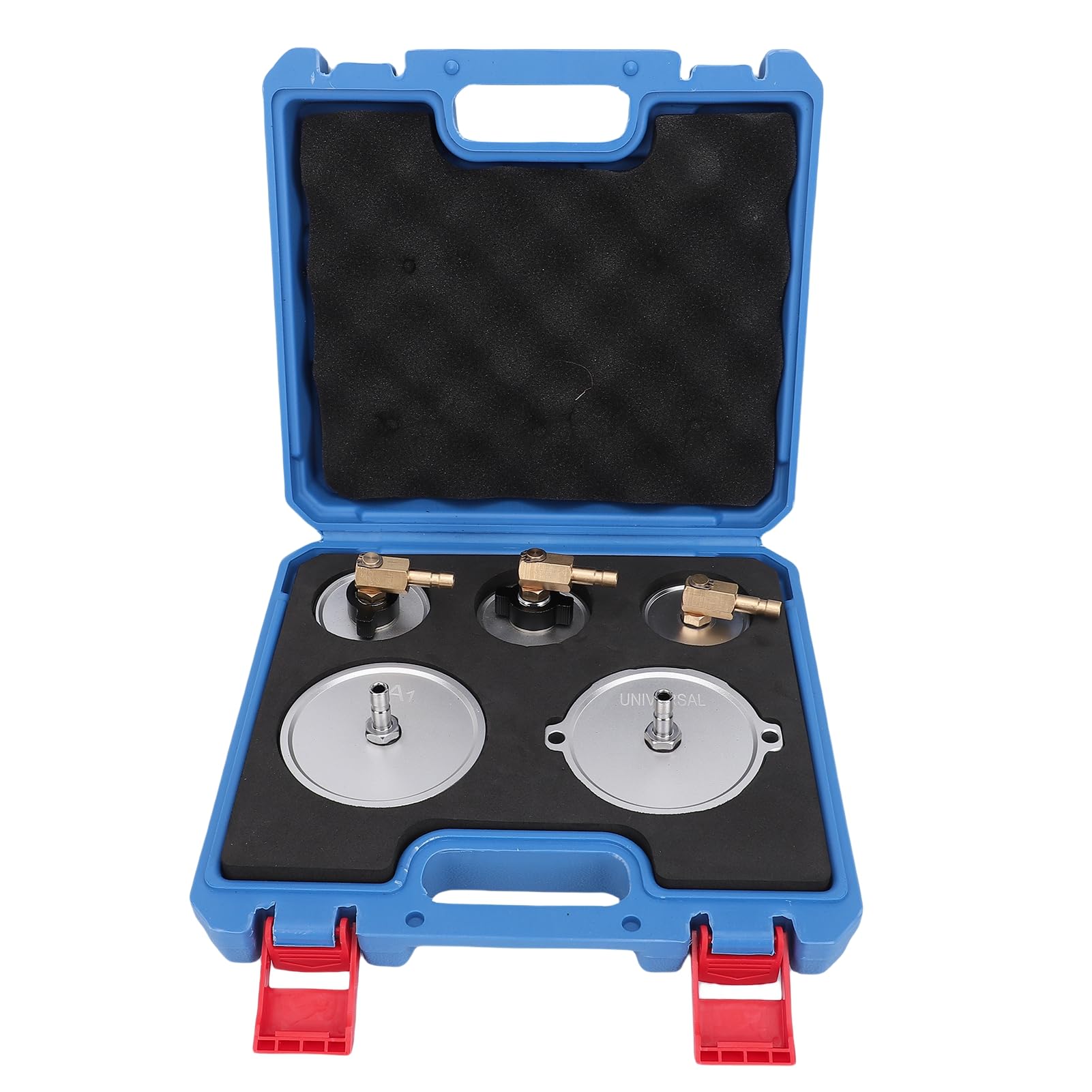 Juego de Adaptadores de Purga de Frenos de Aluminio Eficiente Universal para la Mayoría de los Automóviles para Purga de Líquido de Frenos para Taller Mecánico de Automóviles 5 Piezas