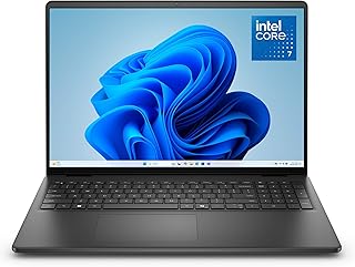 Dell 16 Ordinateur Portable DC16250 – 16" FHD+ (1920x1200), Intel Core 7 Series 1, Graphiques Intel UHD, 16Go RAM DDR5, SSD 1To, Windows 11 Home, Lecteur d’Empreintes, Clavier AZERTY – Noir Carbone