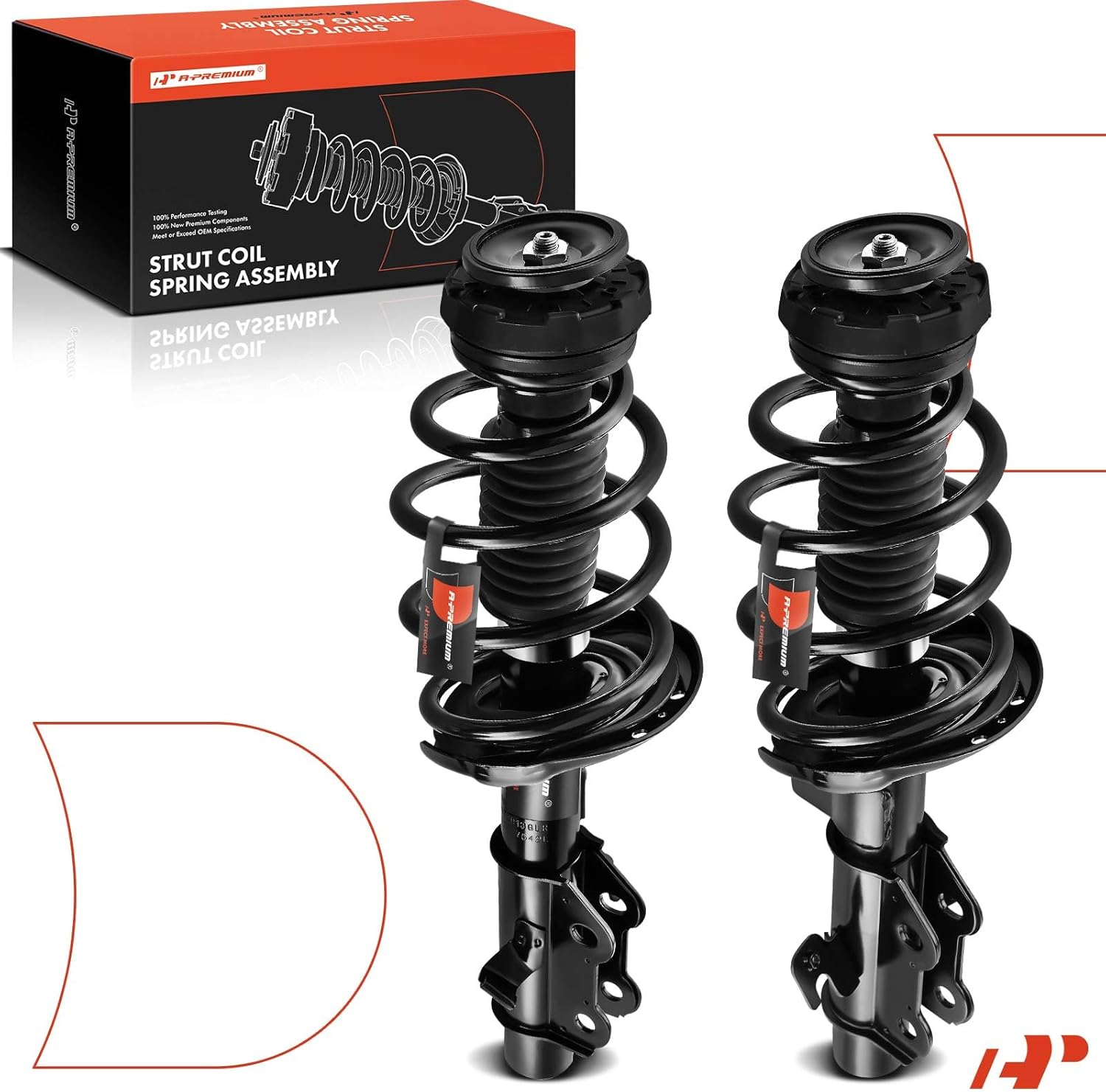A-Premium Front Complete Struts Compatible with Chevy Camaro [3.6L] 2013 2014 2015-2x Replacement Suspension Shock Absorber with Coil Spring Assembly