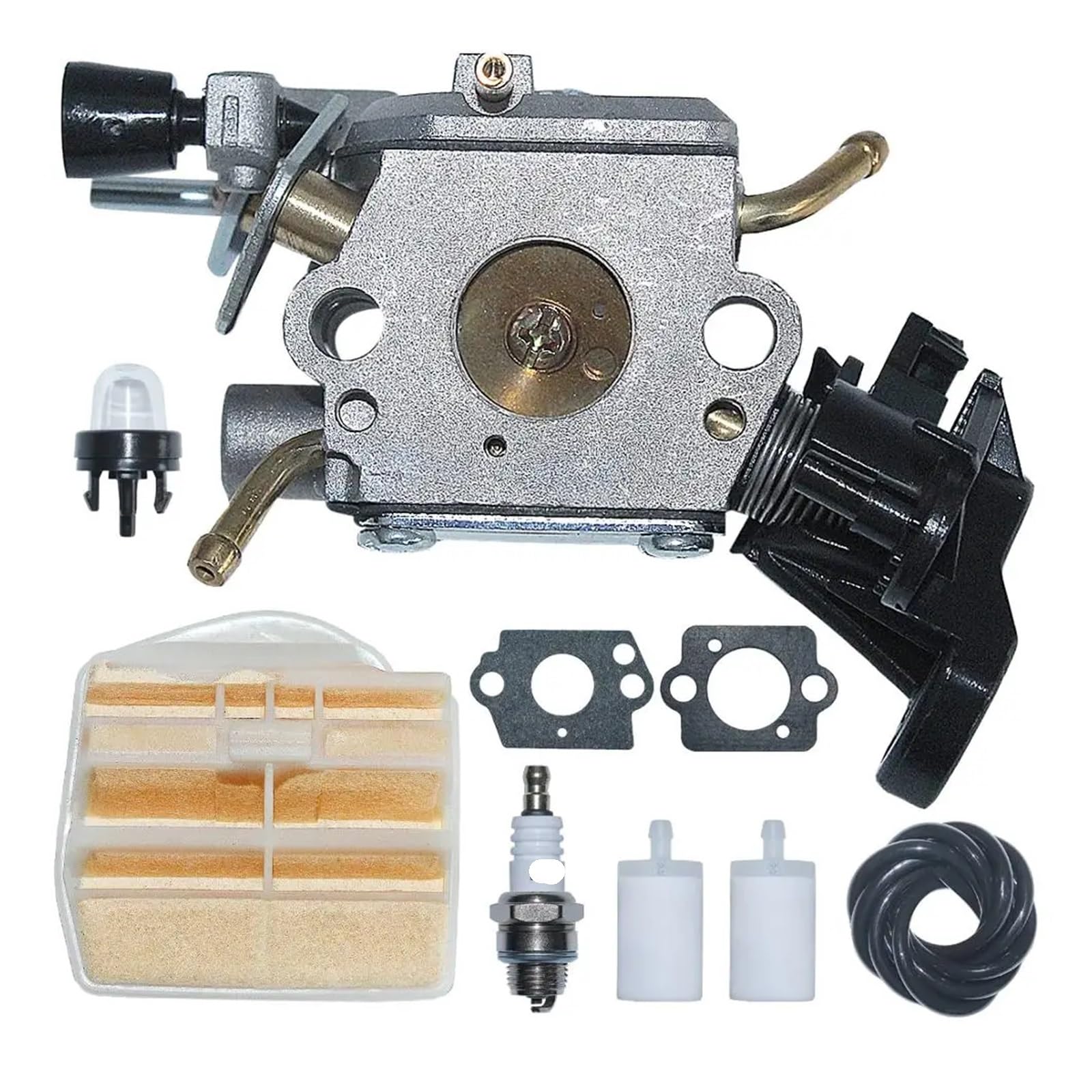 Carburador C1M-EL37B con Filtro de Aire, Kit de realimentación for Motosierra 445, 445E, 450, 450E, reemplazo 506 45 04-01