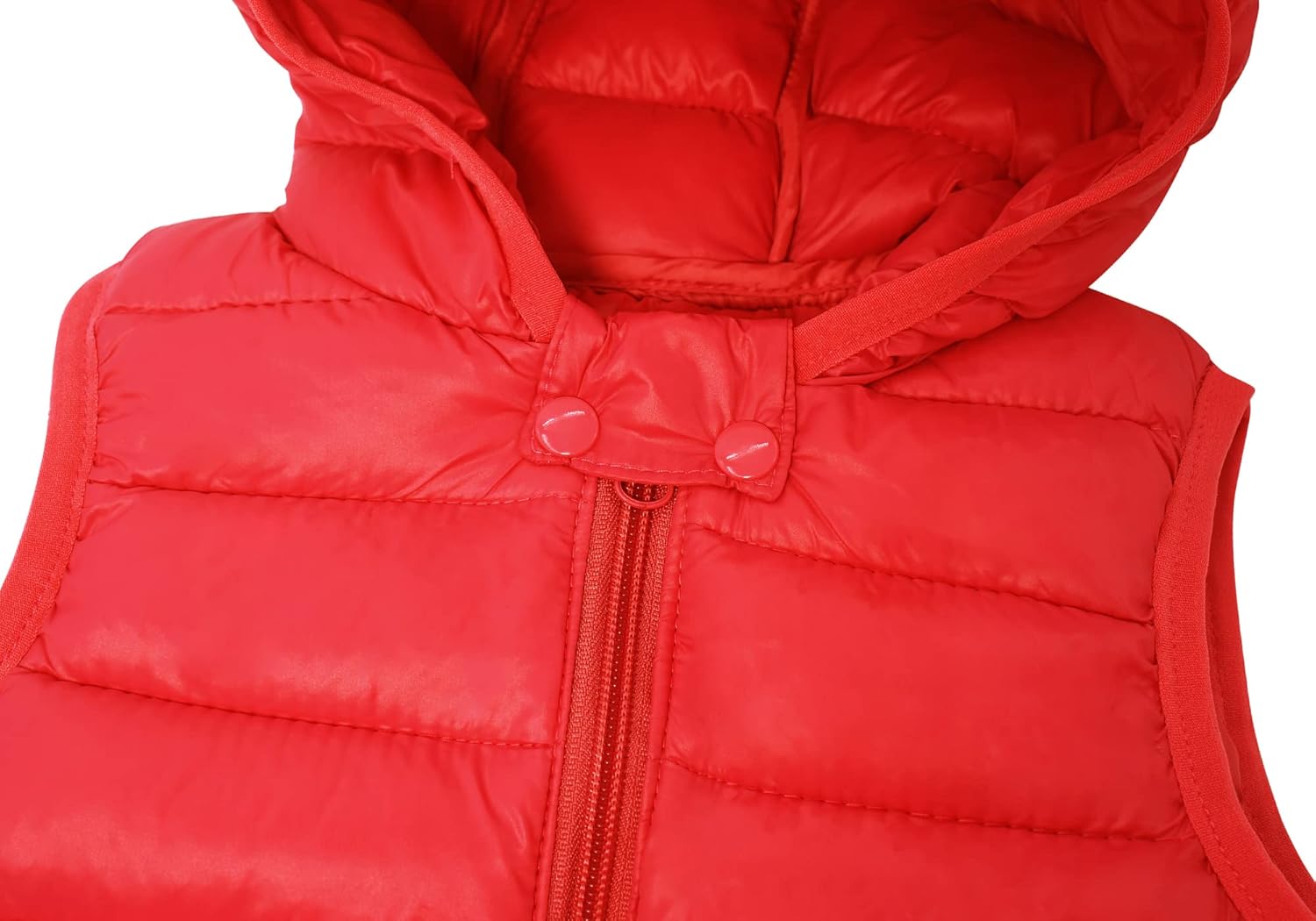 Baby Boy Girls Quilted Sleeveless Jacket Hooded Puffer Vest Full Zip Waistcoat Pure Color Ultra Light Gilet 2-7 Years : Clothing, Shoes & Jewelry