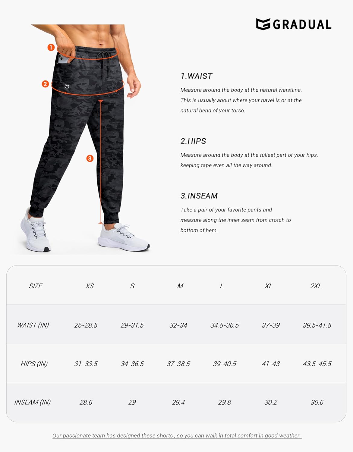 G Gradual Men's Fleece Lined Athletic Pants with Zipper Pocket Winter Warm Joggers Water Resistant Running Sweatpants for Men - Image 7