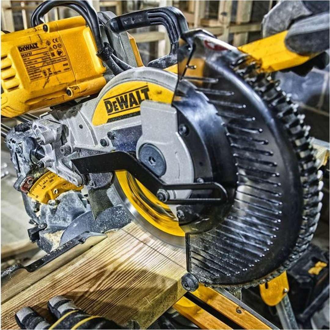 Dewalt – Sierra de inglete radial 54 V XR FLEXVOLT BRUSHLESS 250 mm + 2 baterías 2 Ah + cargador – Dewalt – DCS727T2-QW