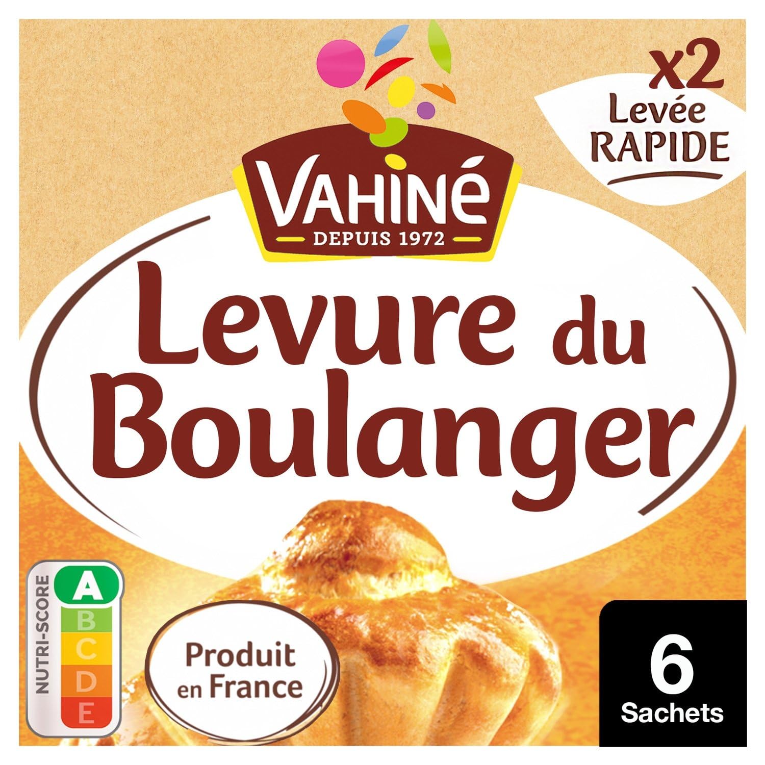 Levure du boulanger levée rapide - le paquet de 6 sachets de 4,6g Lot De 4 - Par Lot