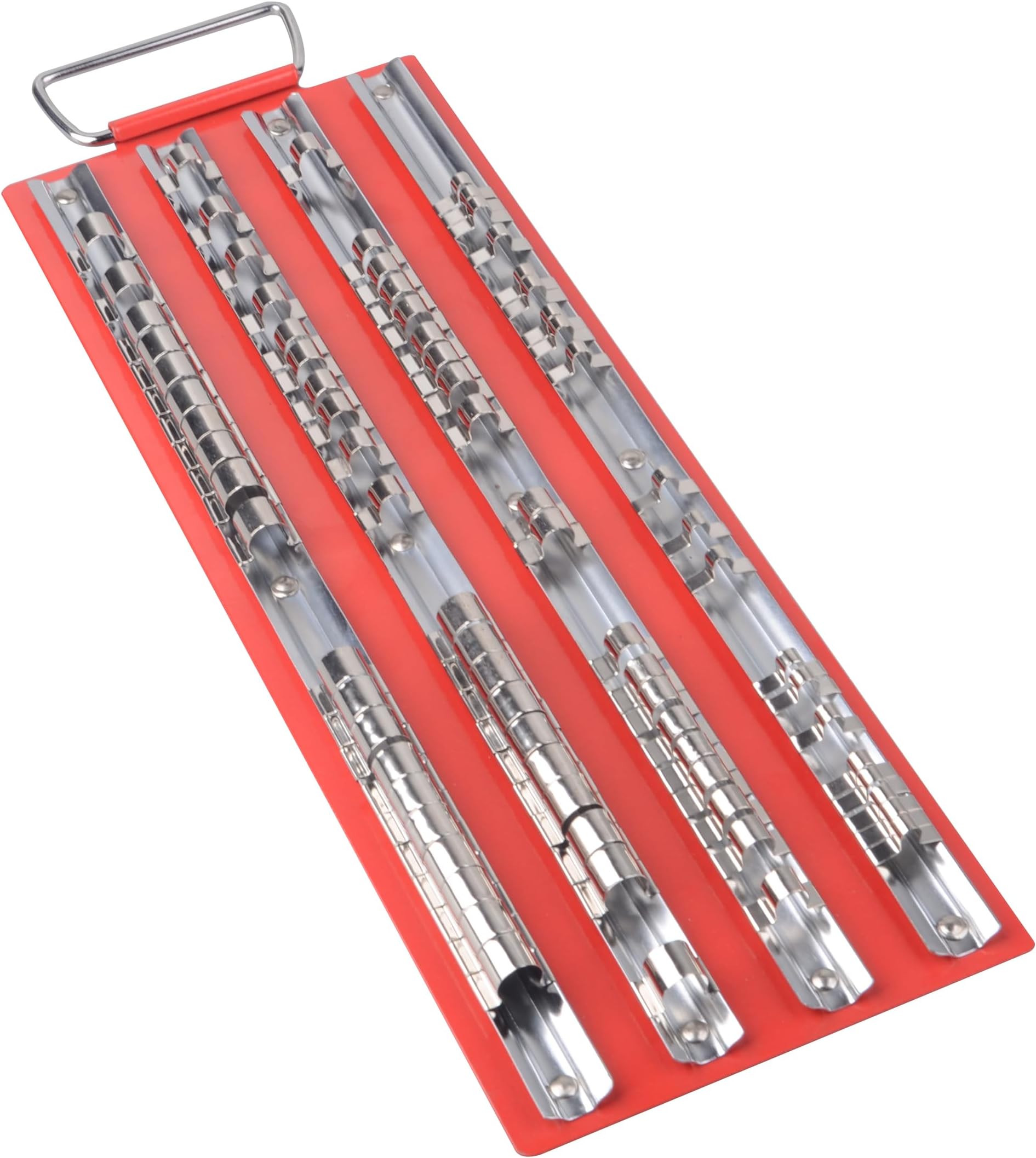US PRO Tools Socket Rail Tray Holds 86 Sockets, 1/4