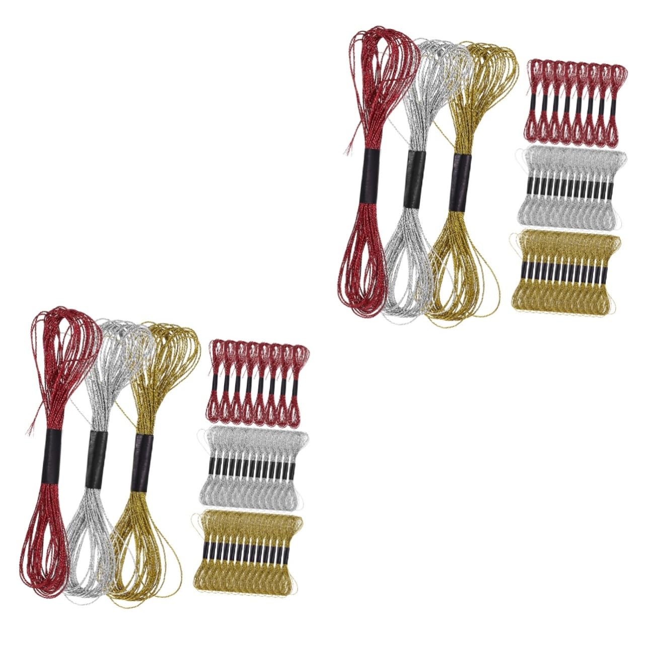 ARTIBETTER 2 Series Hilo De Bordar Metálico De De Costura Hilo Práctico Para Manualidades Y Para Principiantes Y Amantes Del Diy 36 * 2
