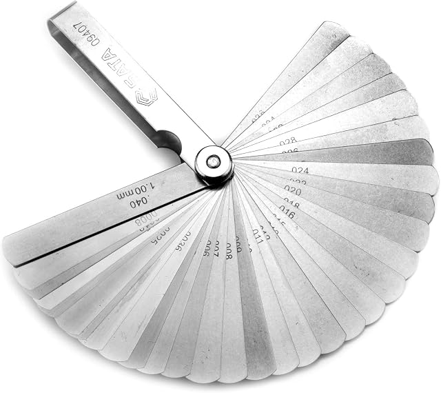SATA ST09407SJ 32- Piece Feeler Gauge Set with Polished Steel Body for Greater Resistance and Durability