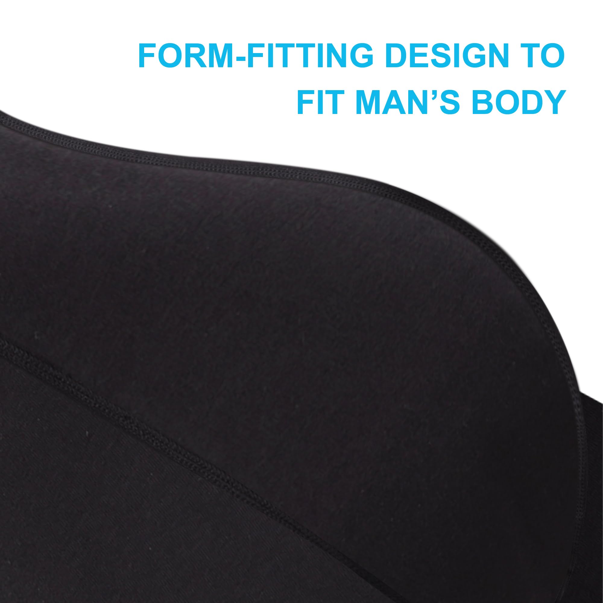 Ropa interior para incontinencia urinaria para hombre, lavable, control de vejiga, con absorción de 60 ml, a prueba de fugas, paquete de 3 (negro, L)