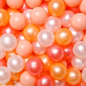 GOGOSO Ball Pit Balls for Toddlers Kids Plastic Balls for Ball-Pit Playpen Pool Baby Pastel Party Decor Fun Shaped Star Bulk 50 100 200 500 1000 Count