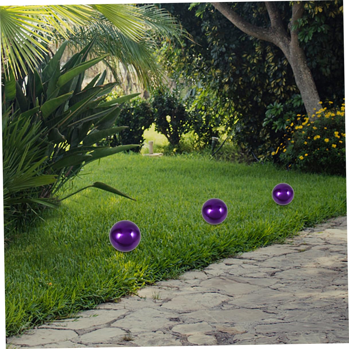 DOITOOL 2 Stück Edelstahl Gartendekoration Spiegelpolierte Reflektierende Kugeln Outdoor Dekokugel Gartenkugel für Visuelle Akzente und Kreative Fotografie