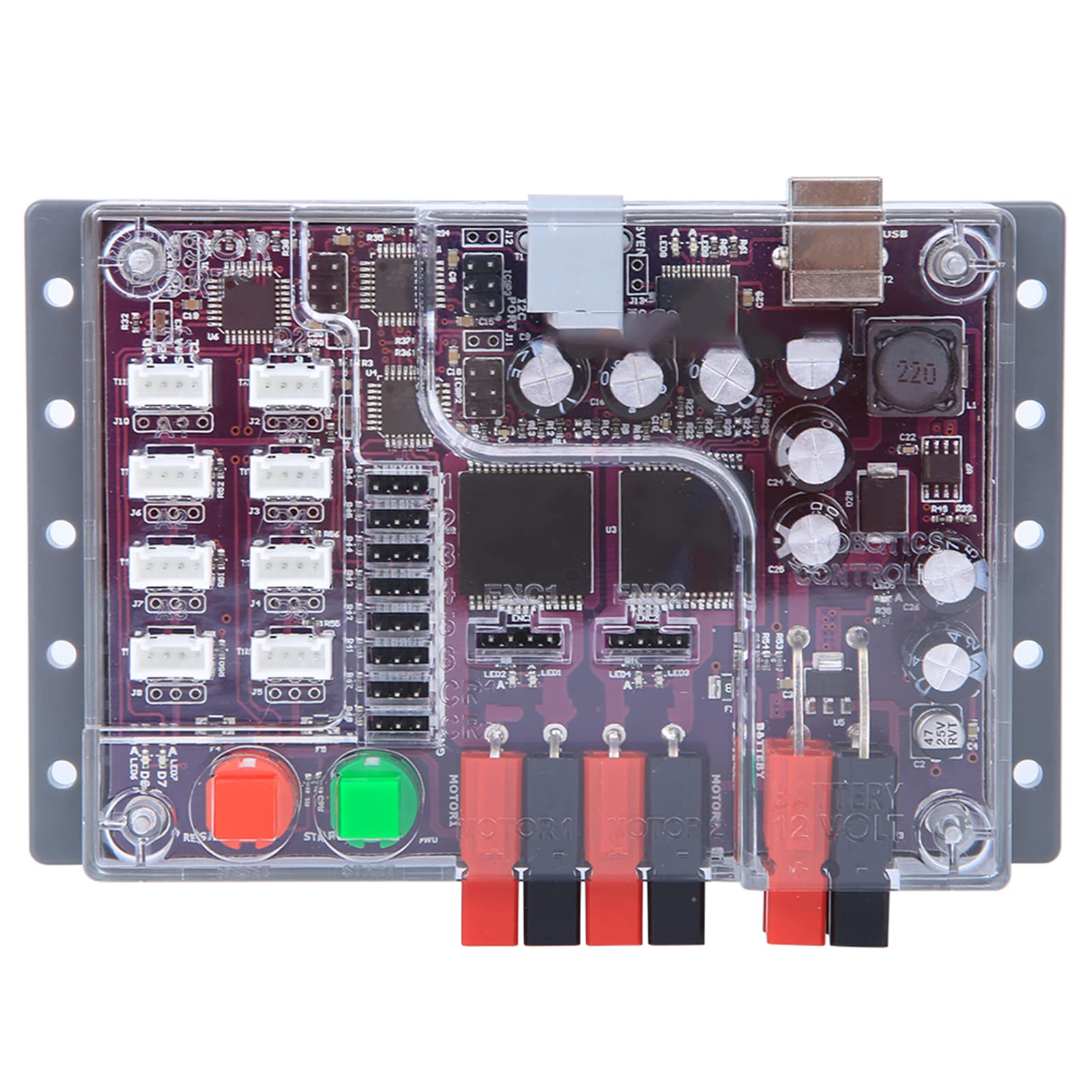 Robot Control Board 32KB Flash Programmable Memory | Pojemność wyjściowa portu silnika 5 V 1000 W | Komponenty robota przemysłowego do projektów automatyzacji/robotyki |