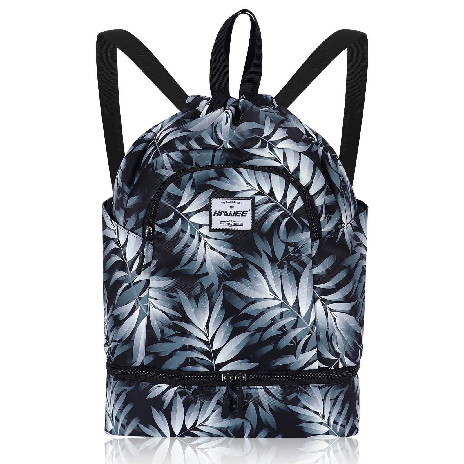 Impermeable Casual Mochila con Cordón Grande Deporte Bolso de Gimnasia Mochila de Cuerda Unisex para Mujer Hombre Vida Cotidiana Aire Libre Yoga Escuela Nadar Playa — view 33