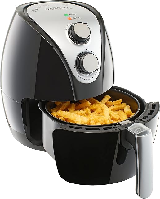Monzana Hot Airfryer 3.6 L Non-Stick Coating 9in1 Function 80-200 °C Cool Touch Dishwasher Safe Health Air Fryer Black