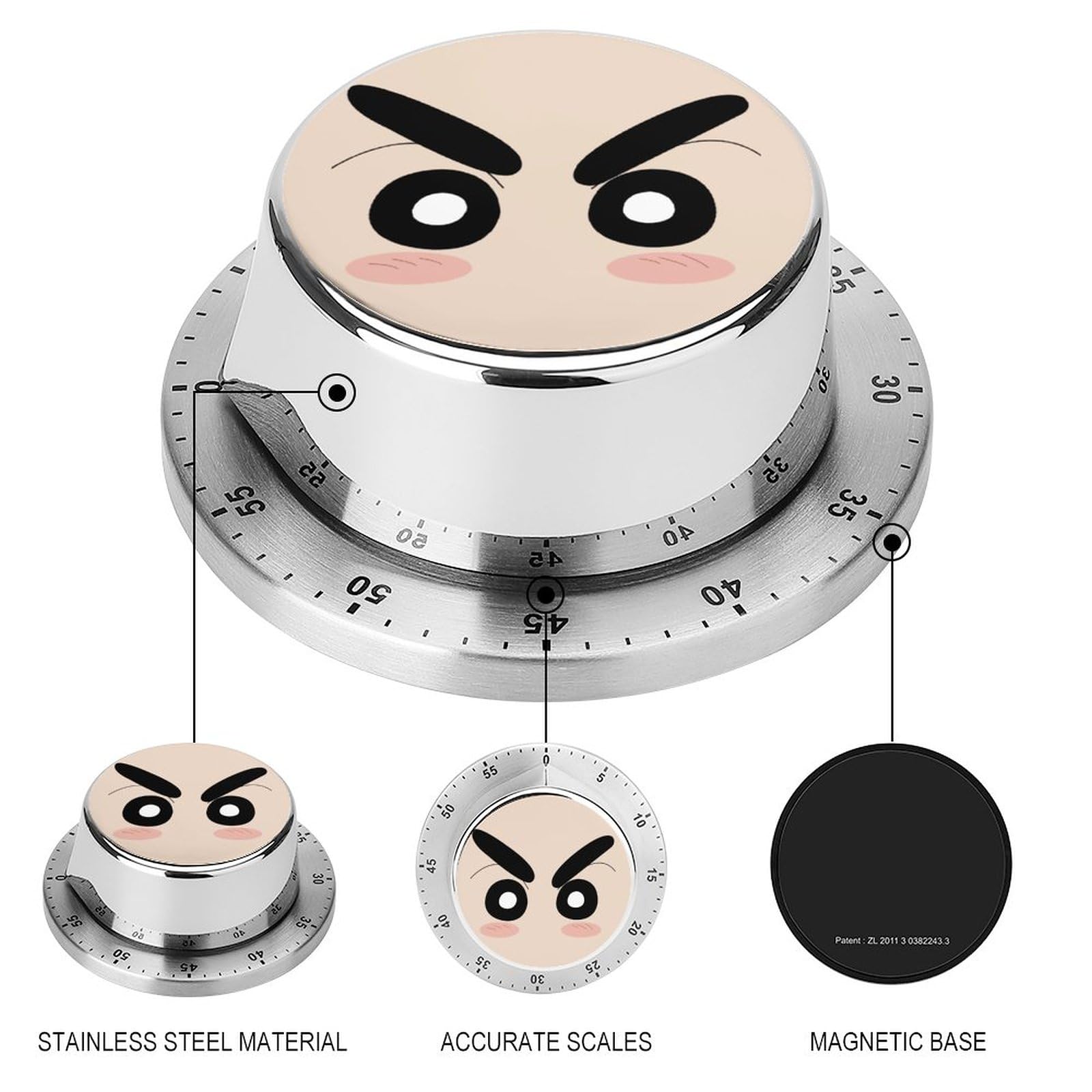 Amazon｜クレヨンしんちゃん キッチン タイマー マグネット