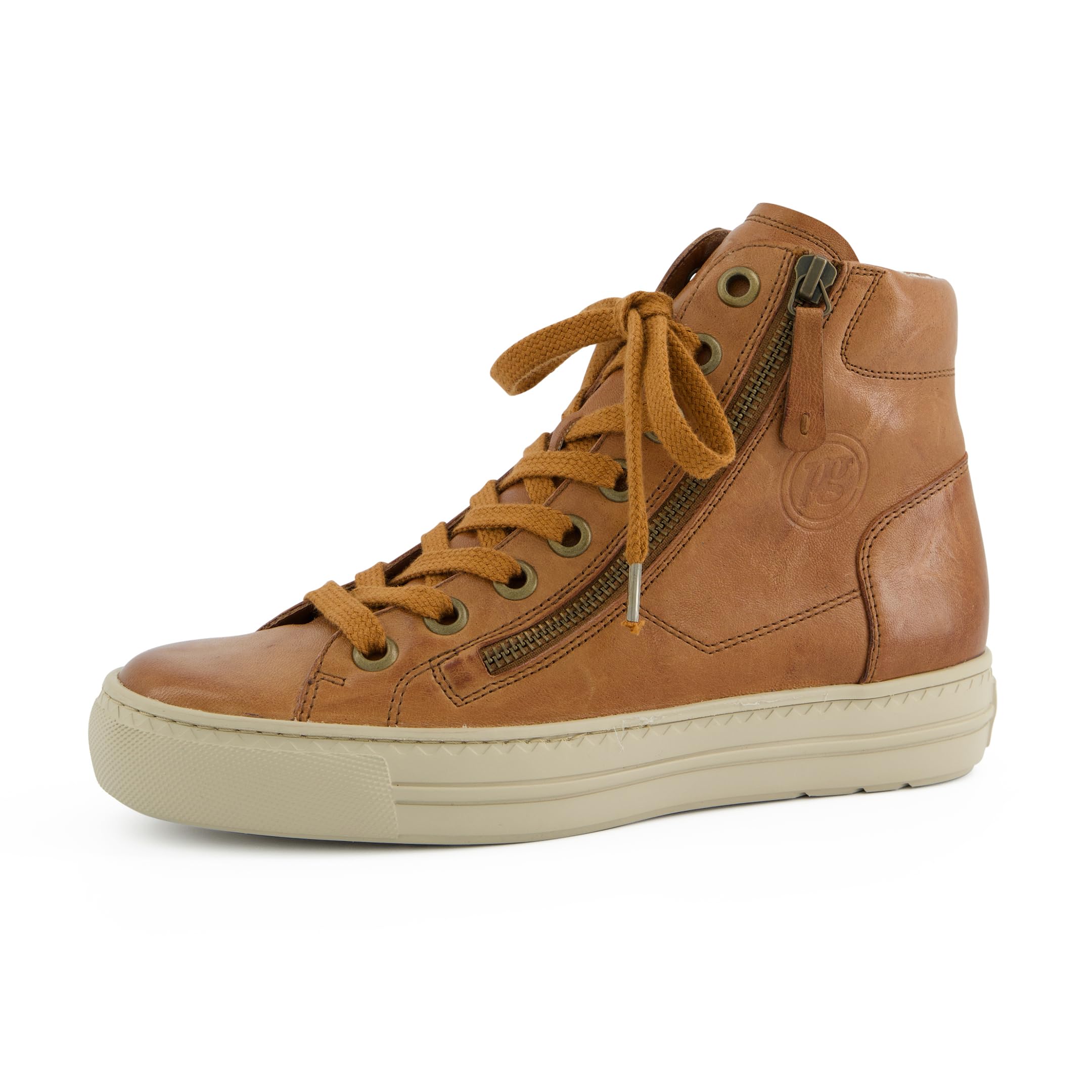 Paul Green Zapatillas para mujer 4024-350 en piel lisa, color marrón