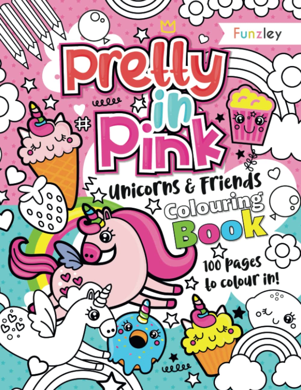 Pretty in Pink Colouring Book.: A beautifully illustrated colouring book.