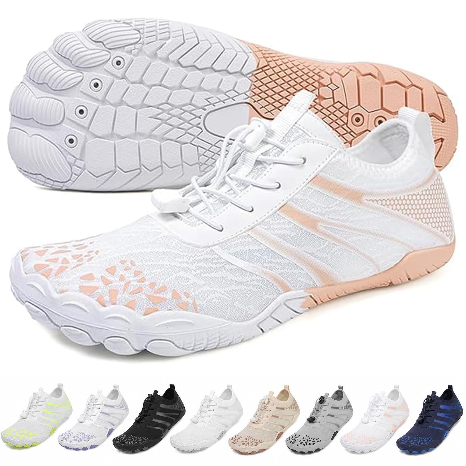 Erdungsschuhe Mit Kupfer Für Damen Herren, Leichte Barfuß Wasserschuhe, Schnell Trocknendes Atmungsaktives Mesh, rutschfeste Flexible Aquaschuhe Für Strand Und Spaziergänge